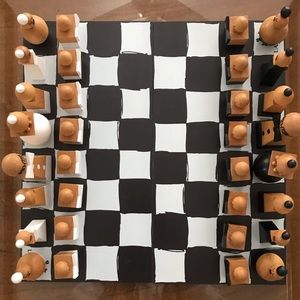 LANVIN WOODEN CHESS SET
